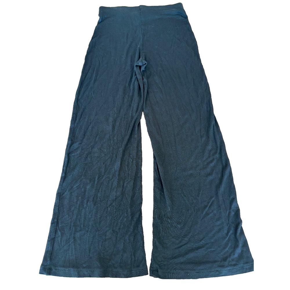 H&M black 100% viscose natural fibers lounge pants womens' sz XS fits like XXS